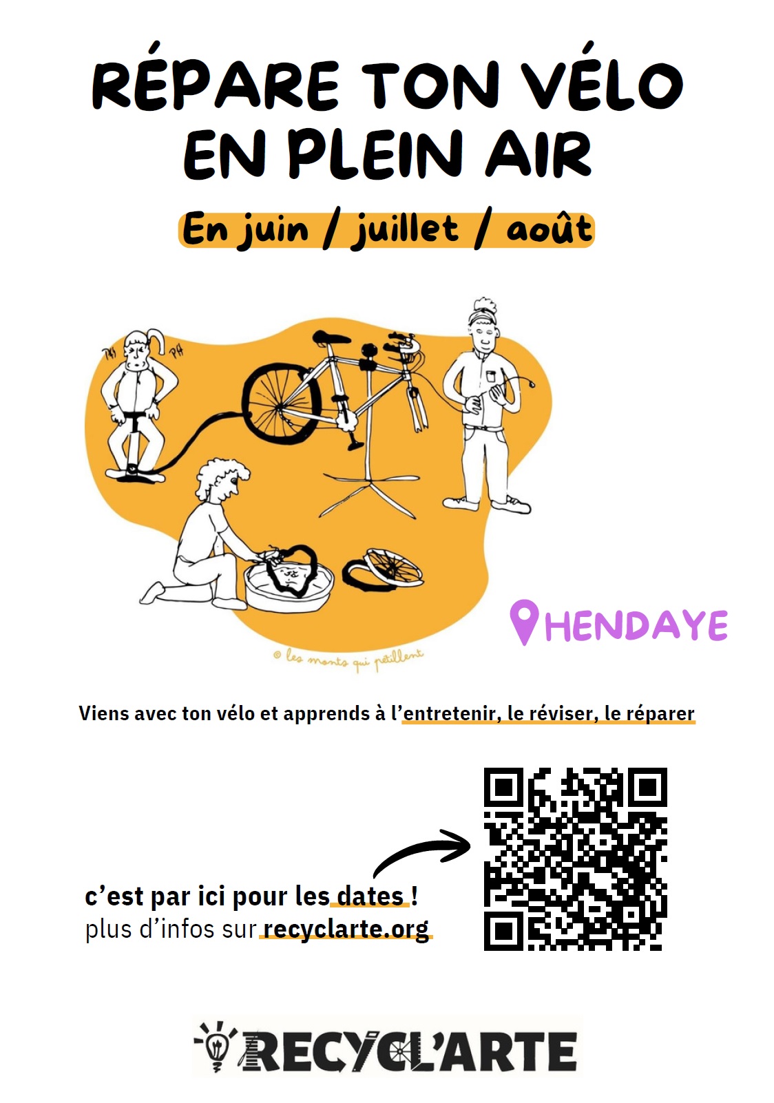 Atelier "Répare ton vélo en plein air" — visuel événement