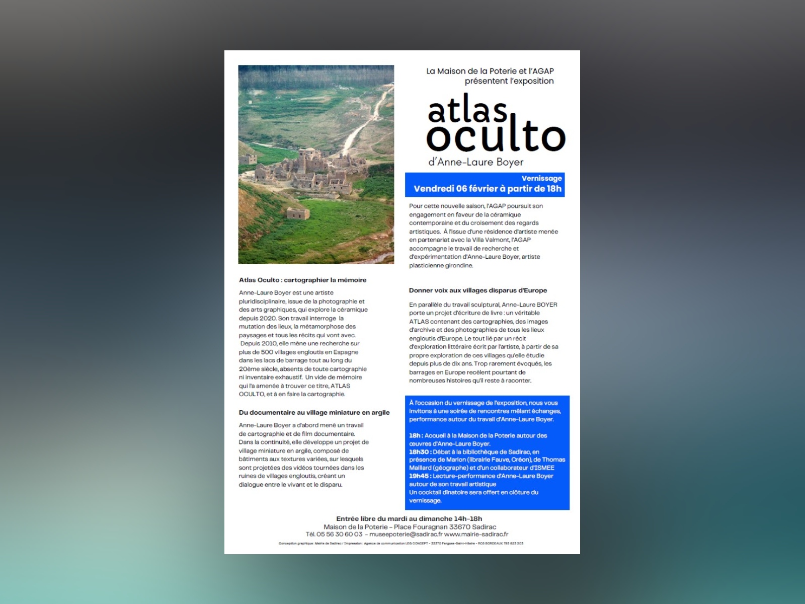 « Atlas Oculto » – Exposition d'Anne-Laure Boyer