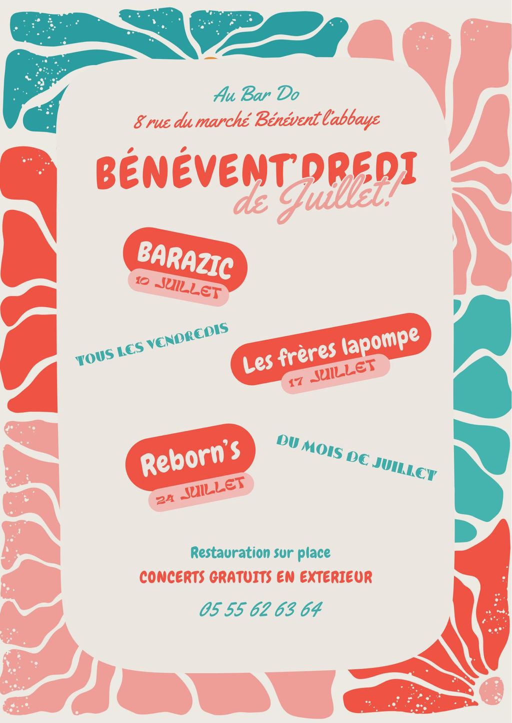 BénéventDredi : concert avec Reborn's