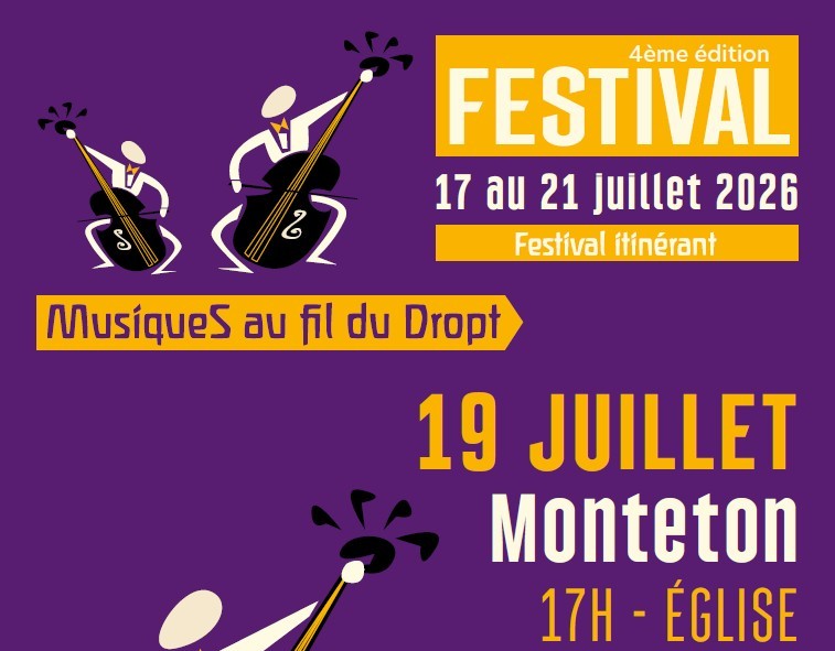 4ᵉ édition du Festival itinérant "Musiques au fil du Dropt" Concert à l'église à Monteton