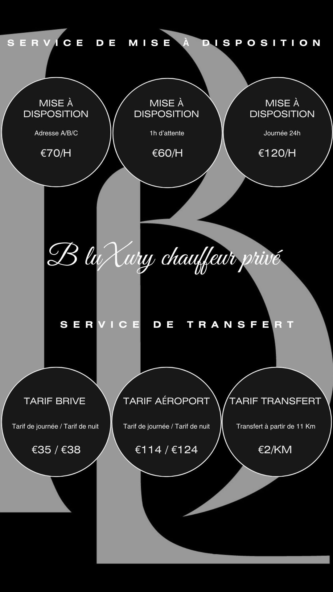 B LUXURY CHAUFFEUR PRIVE - photo 2