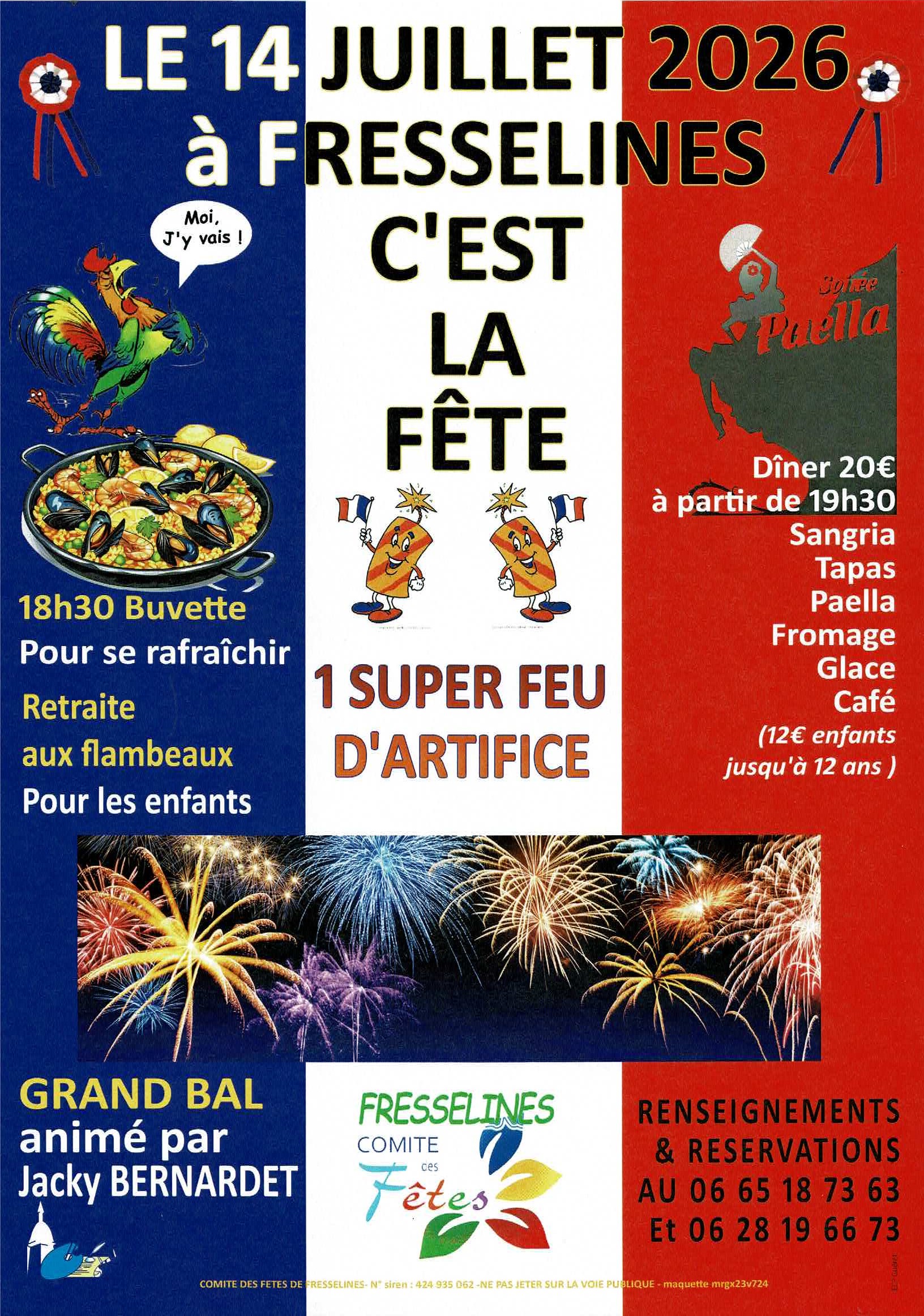 Fête du 14 juillet à Fresselines