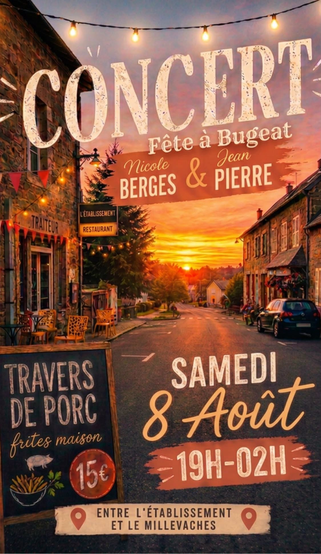 Concert Nicole Berges & Jean Pierre à l'Etablissement