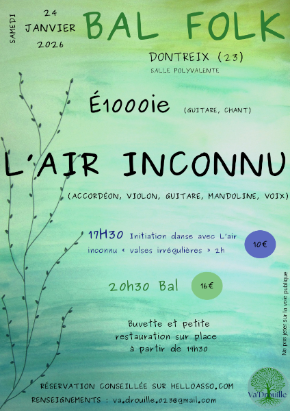 Va'Drouille : BAL FOLK, Dontreix