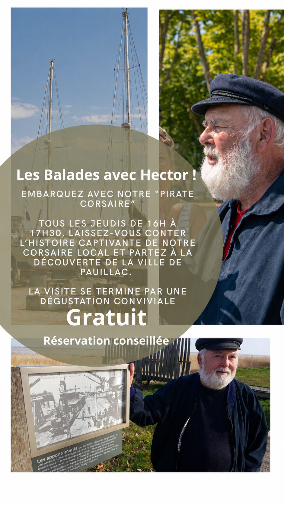 Balades avec Hector « Pirate corsaire à la barbe fleurie »