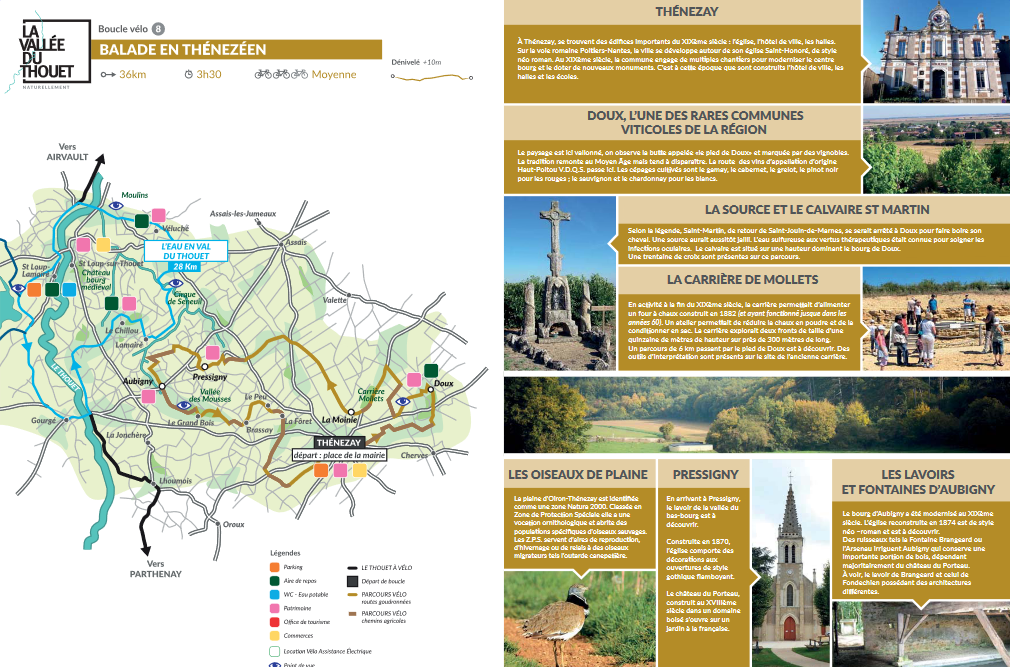 Boucle vélo en vallée du Thouet : Balade en Thènezéen