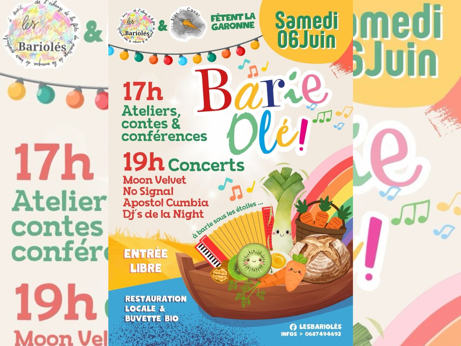 Les Bariolés fêtent la Garonne — visuel événement