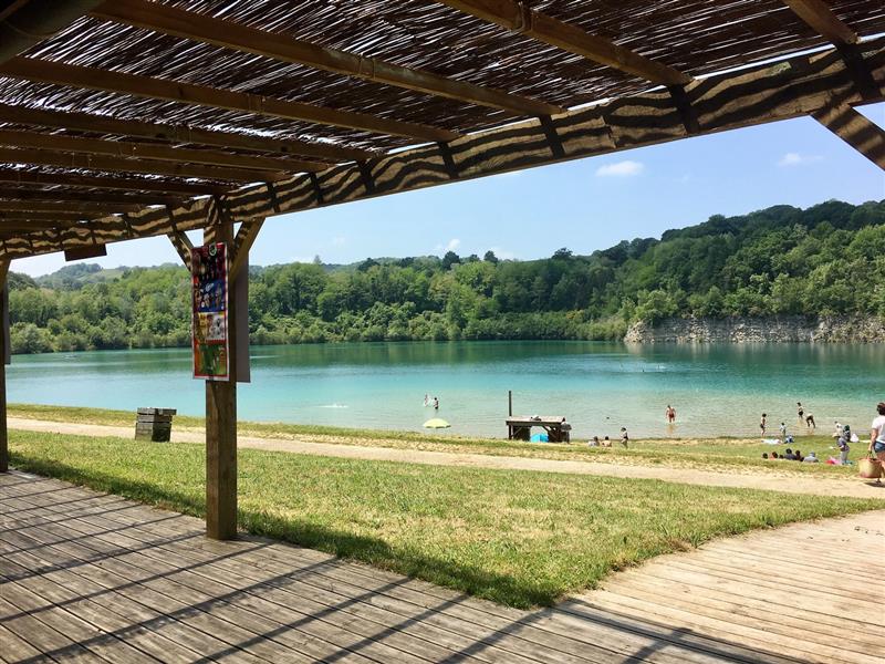Plage du Lac des Arroques