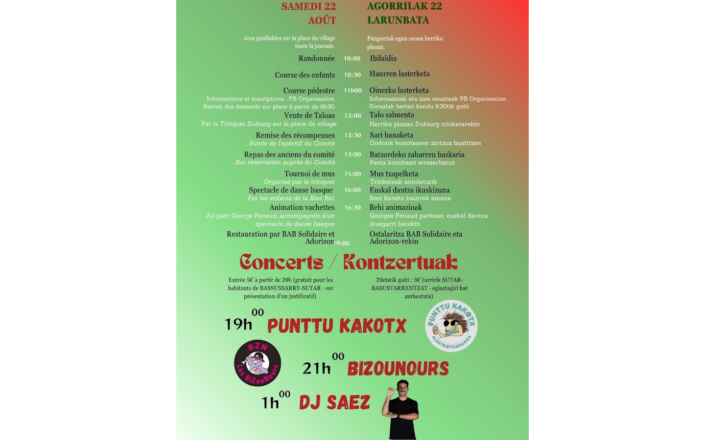 Fêtes du village