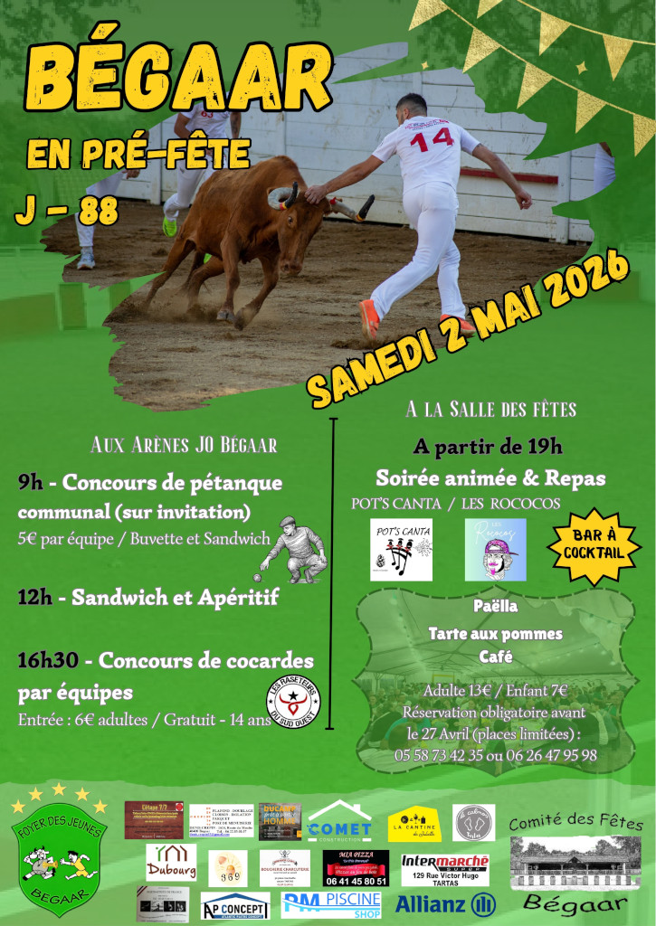 Bégaar en pré-fête — visuel événement