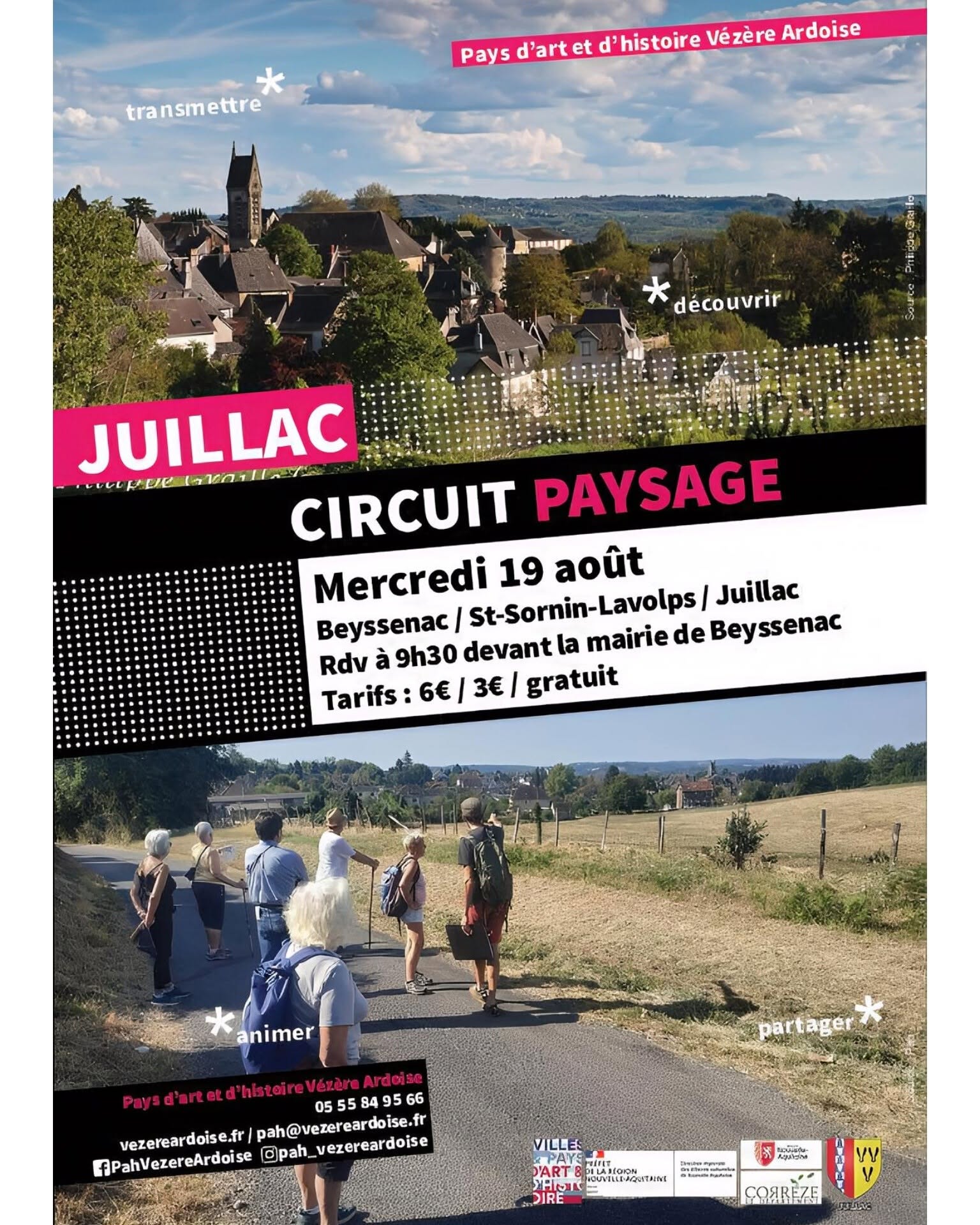 Circuit paysage : Beyssenac - Saint-Sornin-Lavolps - Juillac