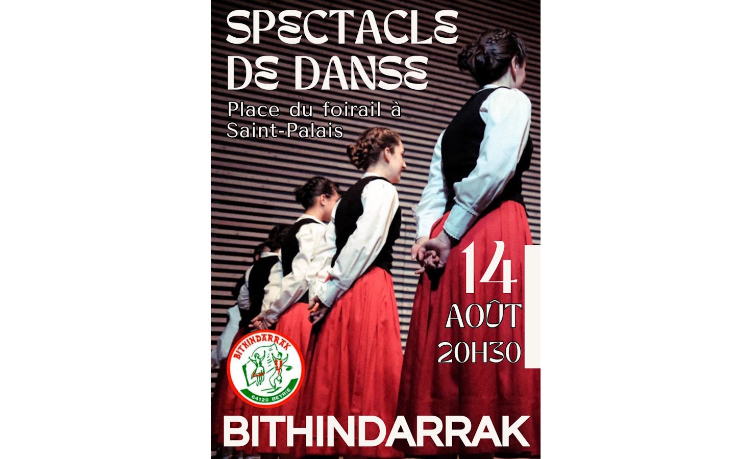 Spectacle de danse basque : Bithindarrak