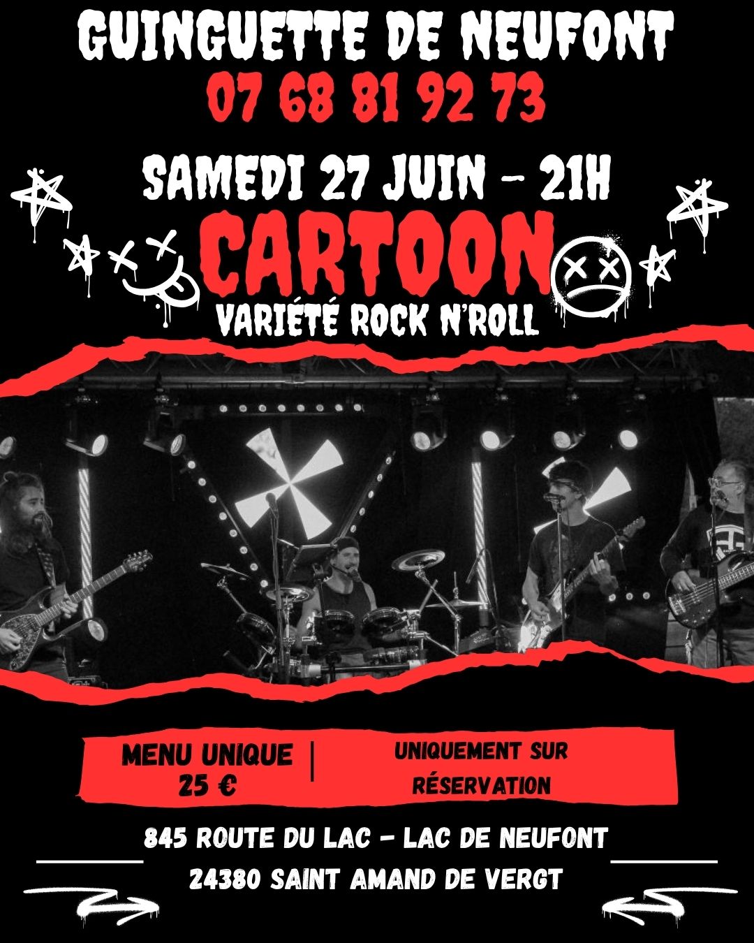 Cartoon - la guinguette de Neufont