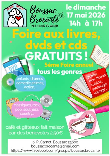 Foire aux livres, DVDs et CDs