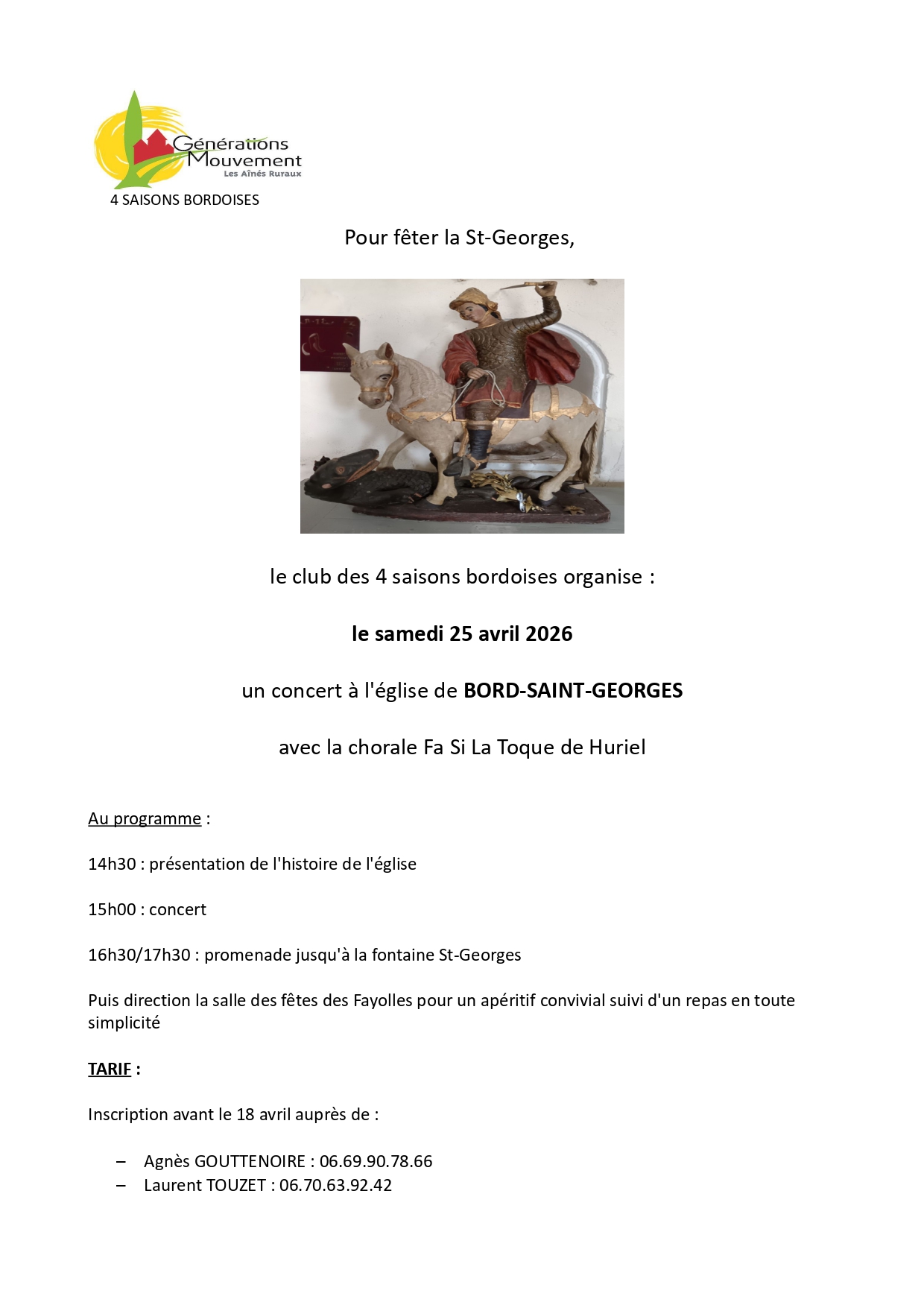 Fête de la St-Georges — visuel événement
