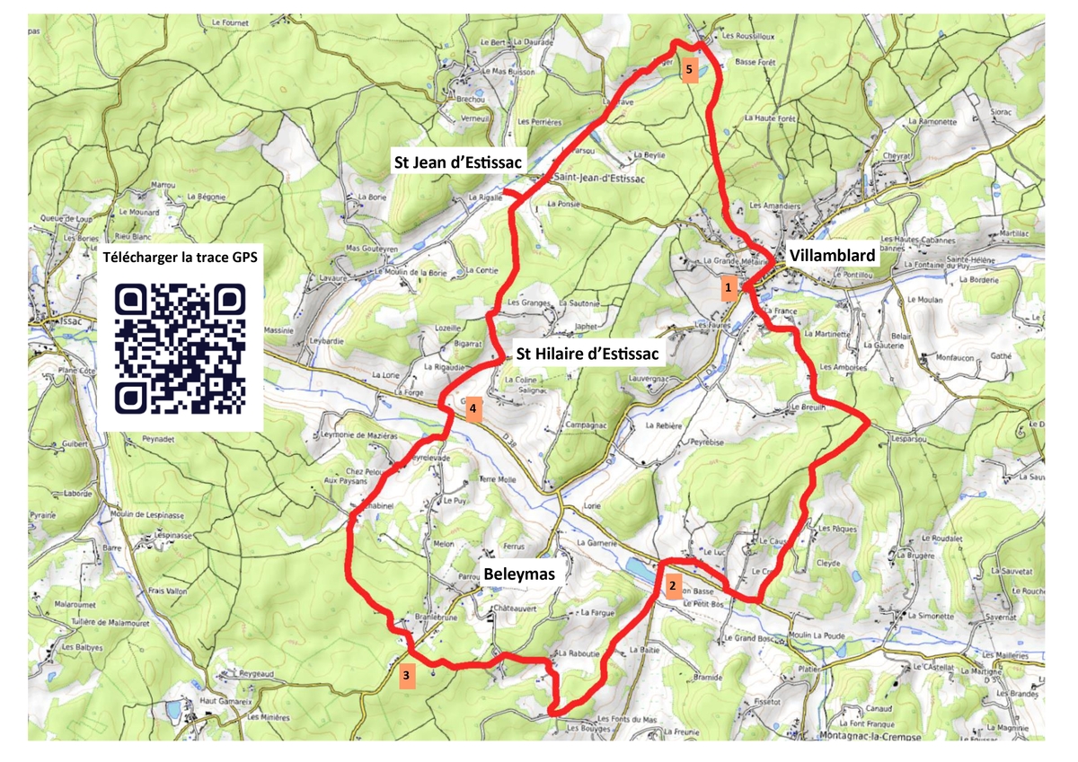Boucle dans la Forêt du Landais au départ de Villamblard - 21 km