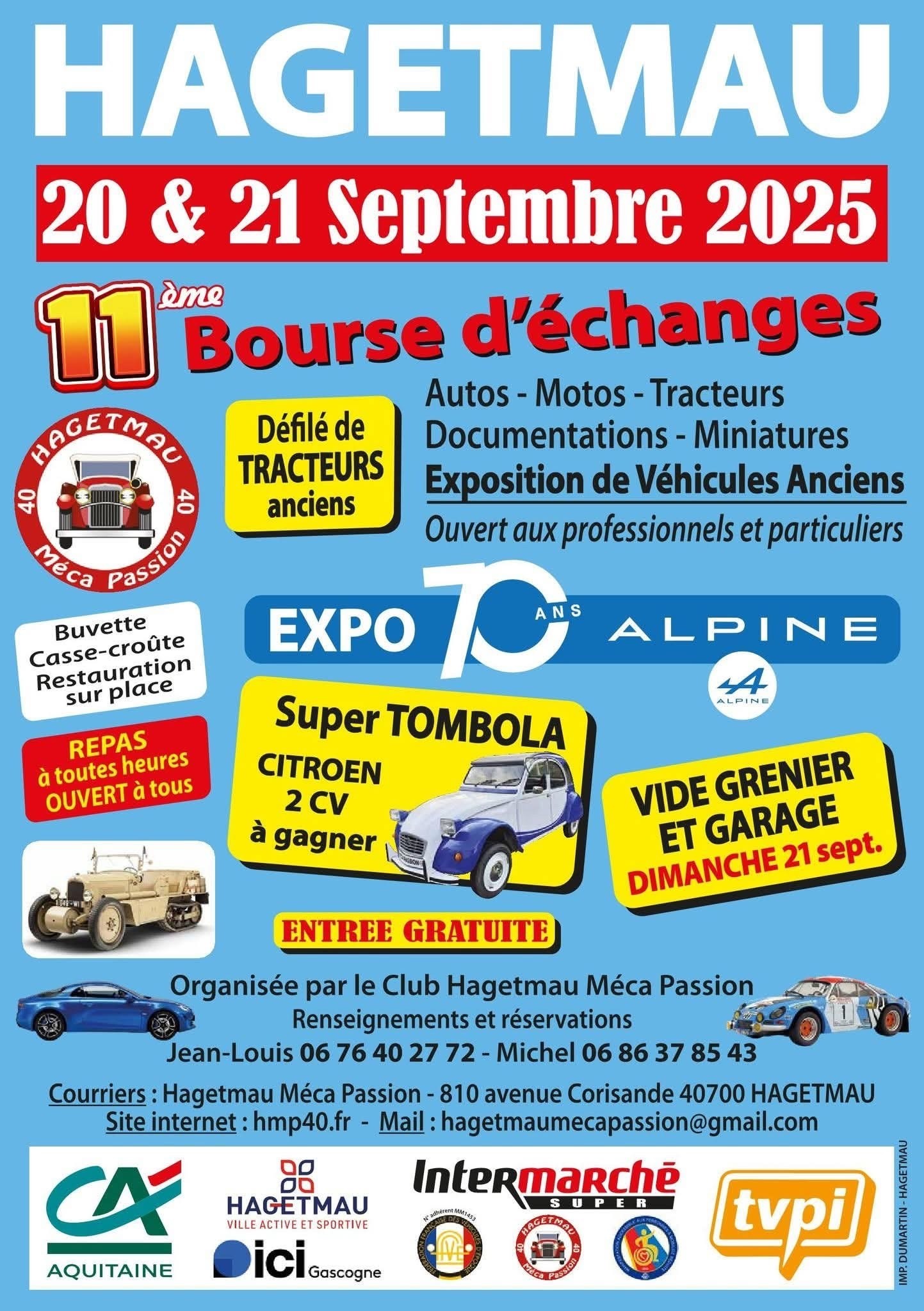 11ème Bourse d'échanges autos, motos et tracteurs