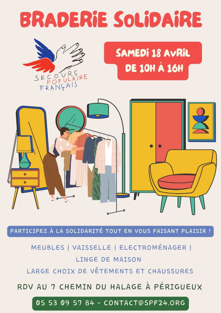 Braderie solidaire — visuel événement