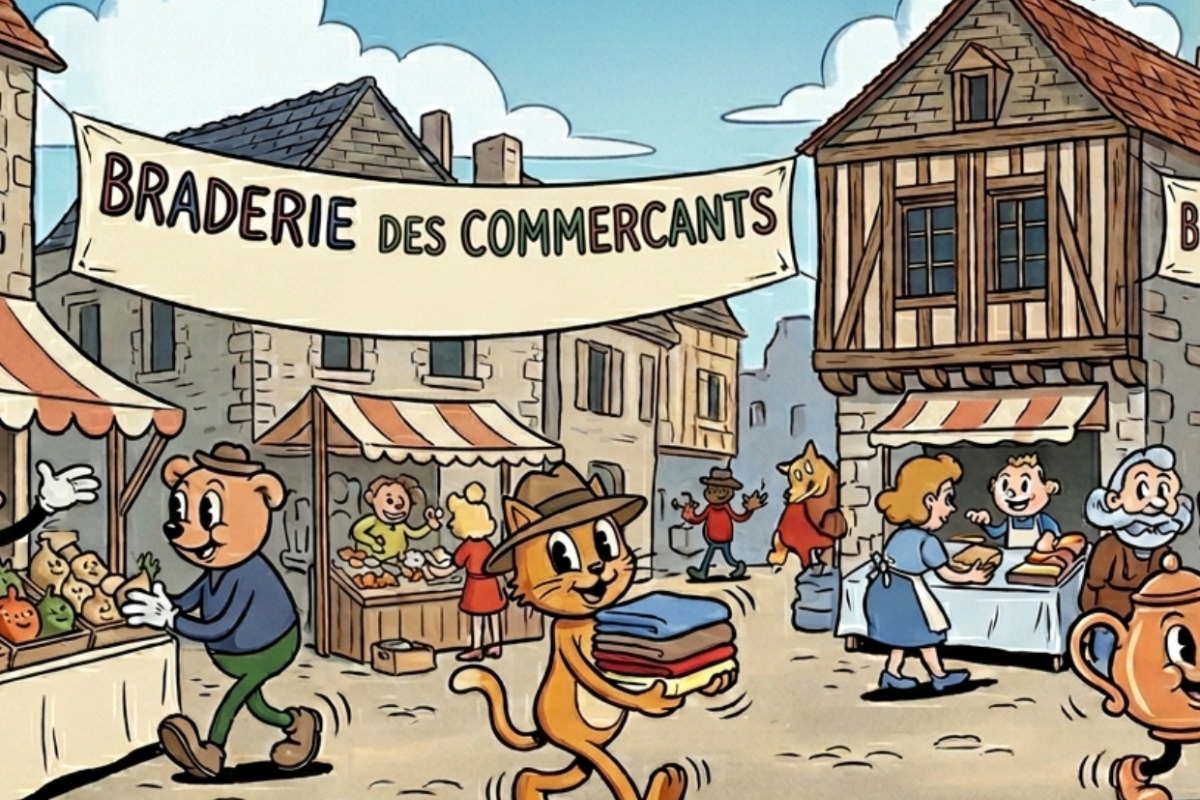 Braderie des commerçants — visuel événement