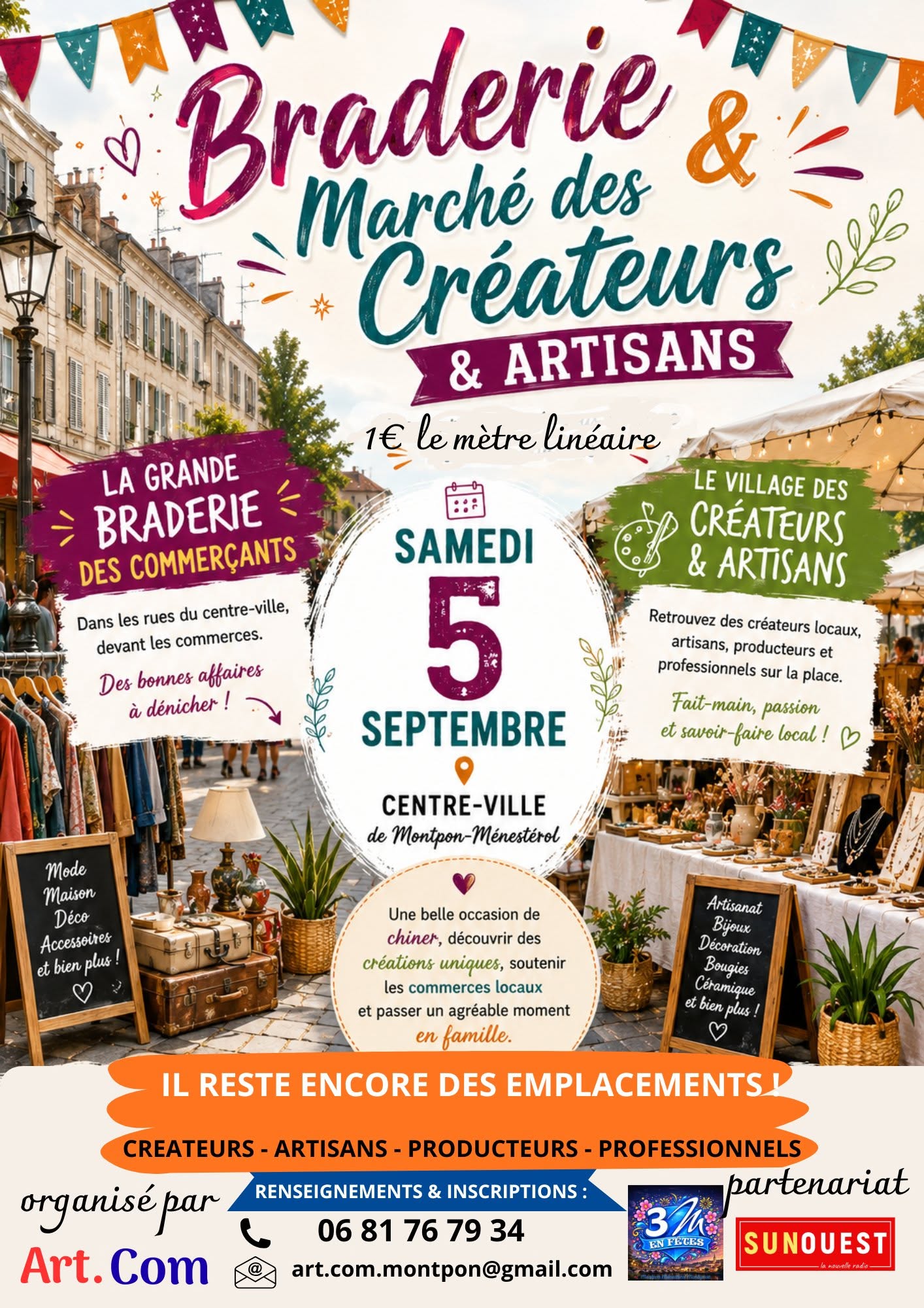 Braderie de commerçants, artisans, créateurs