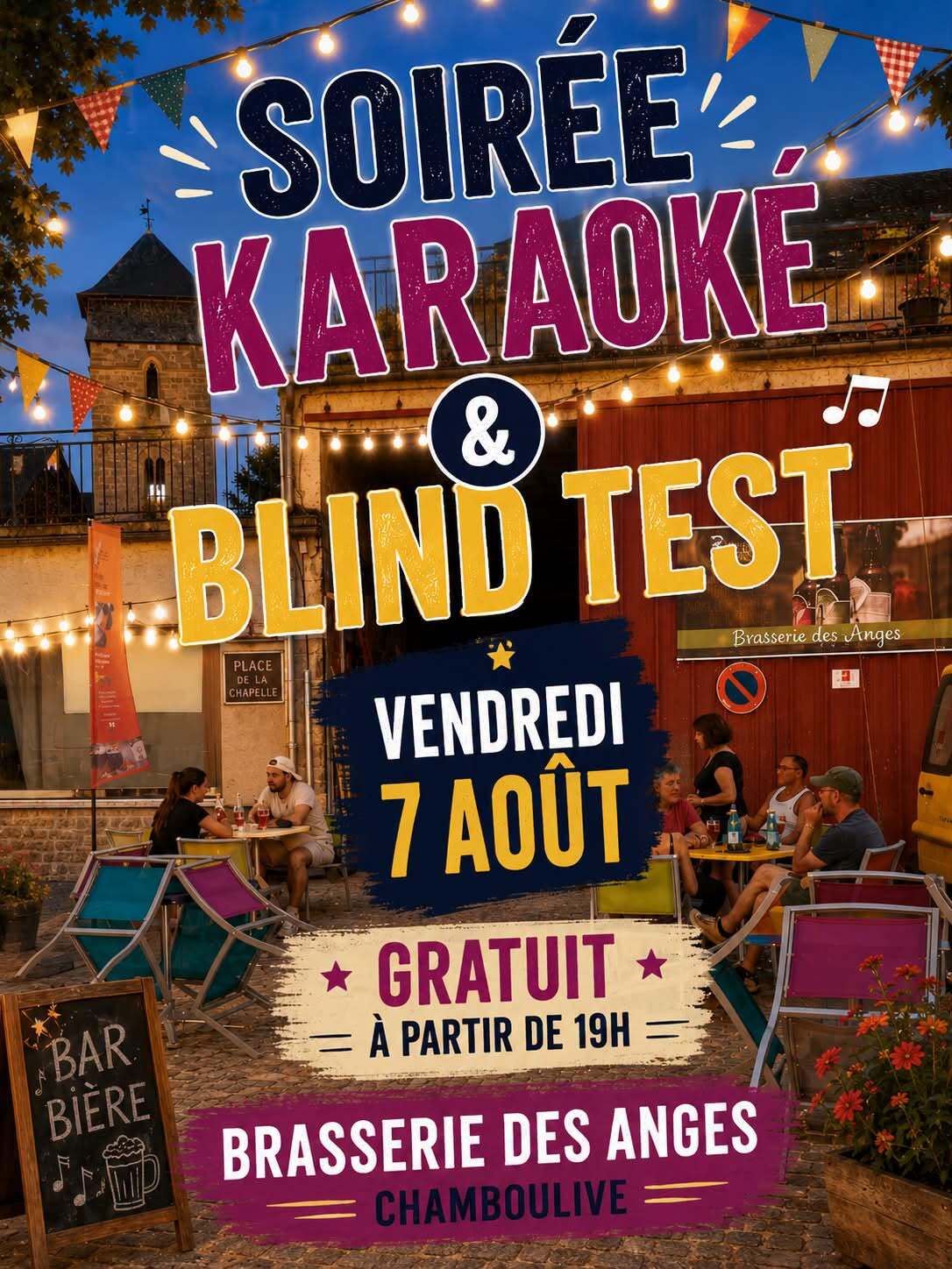 Brasserie des Anges : Karaoké et Blin Test