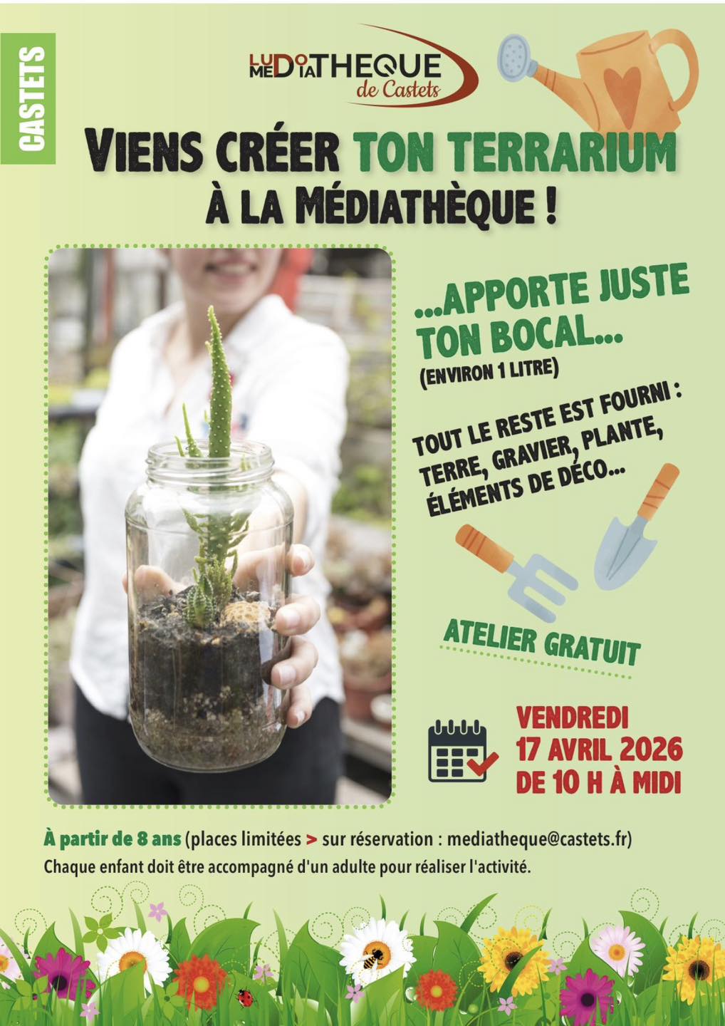 Viens créer ton terrarium ! — visuel événement