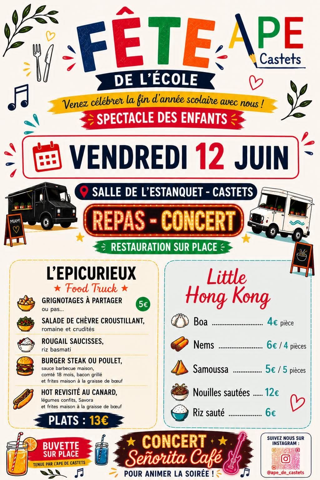 Fête de l'école — visuel événement