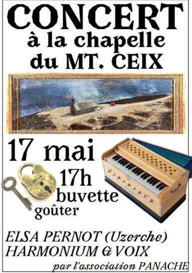Concert à la chapelle du Mont-Ceix — visuel événement