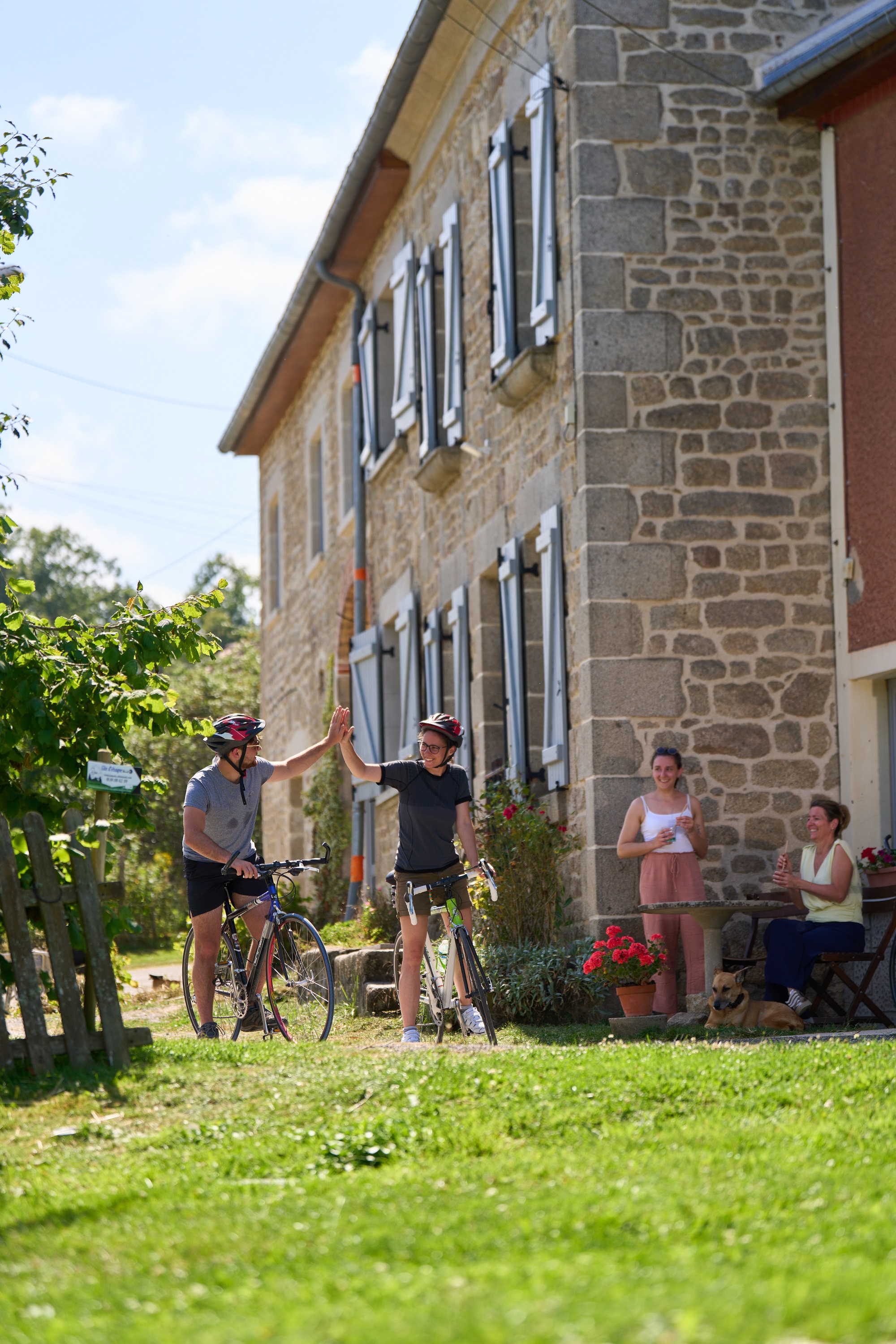 Gîte d'étape et cycliste Roue d'escampette