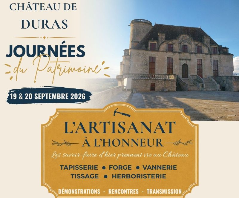 Journées du Patrimoine au Château de Duras