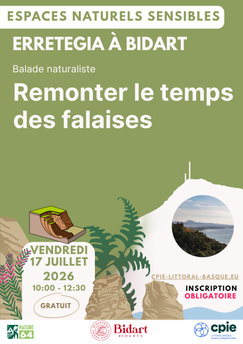Balade Remonter le Temps des Falaises à Erretegia - CPIE Littoral basque