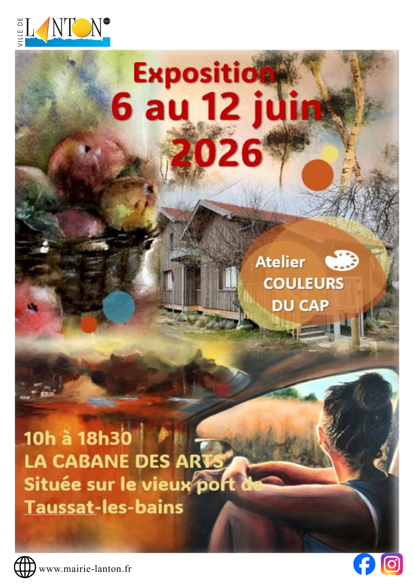 Exposition Cabane des Arts : Atelier Couleurs de Cap