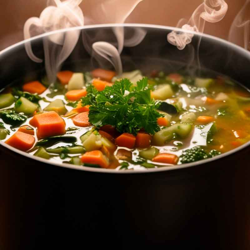 Repas poule au pot