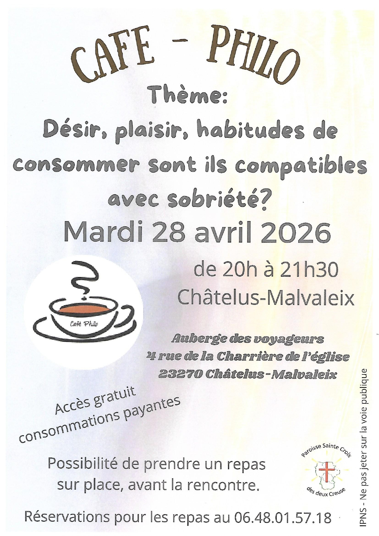 Café philo — visuel événement
