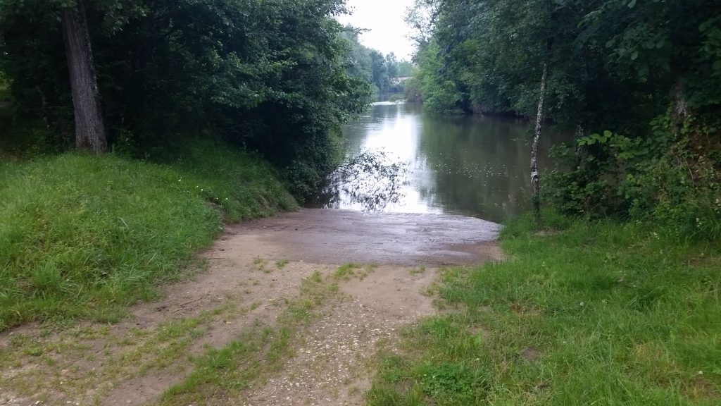 Cale de mise à l'eau du pont de la Filolie