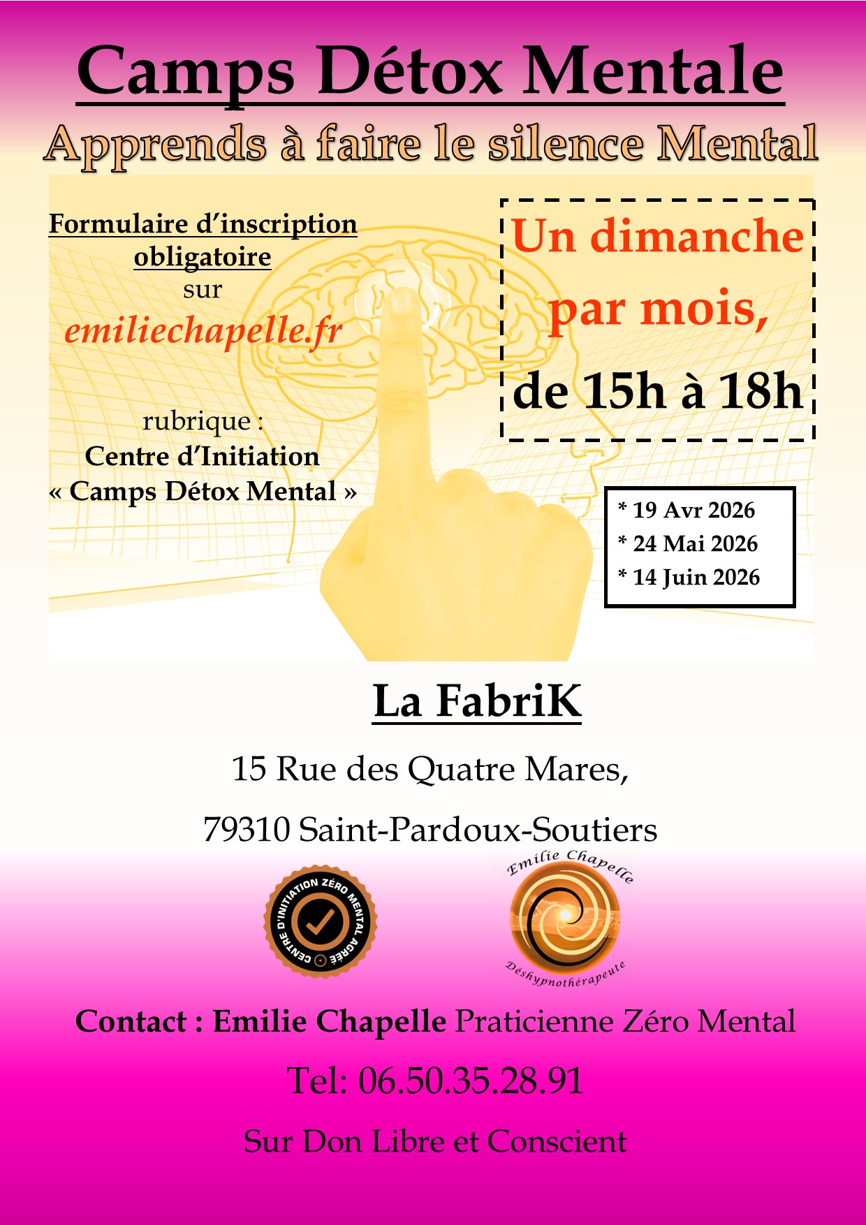 La Fabrik : Camps Détox Mentale — visuel événement