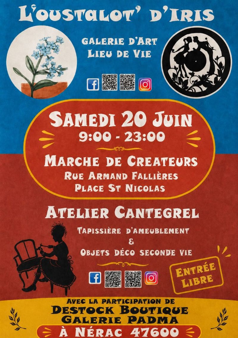 Photo de couverture - Les marchés des créateurs de l'Oustalot d'Iris
