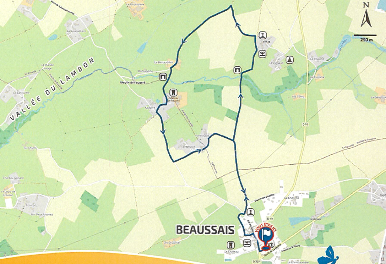 Sentier huguenot - Beaussais, Beaussais-Vitré