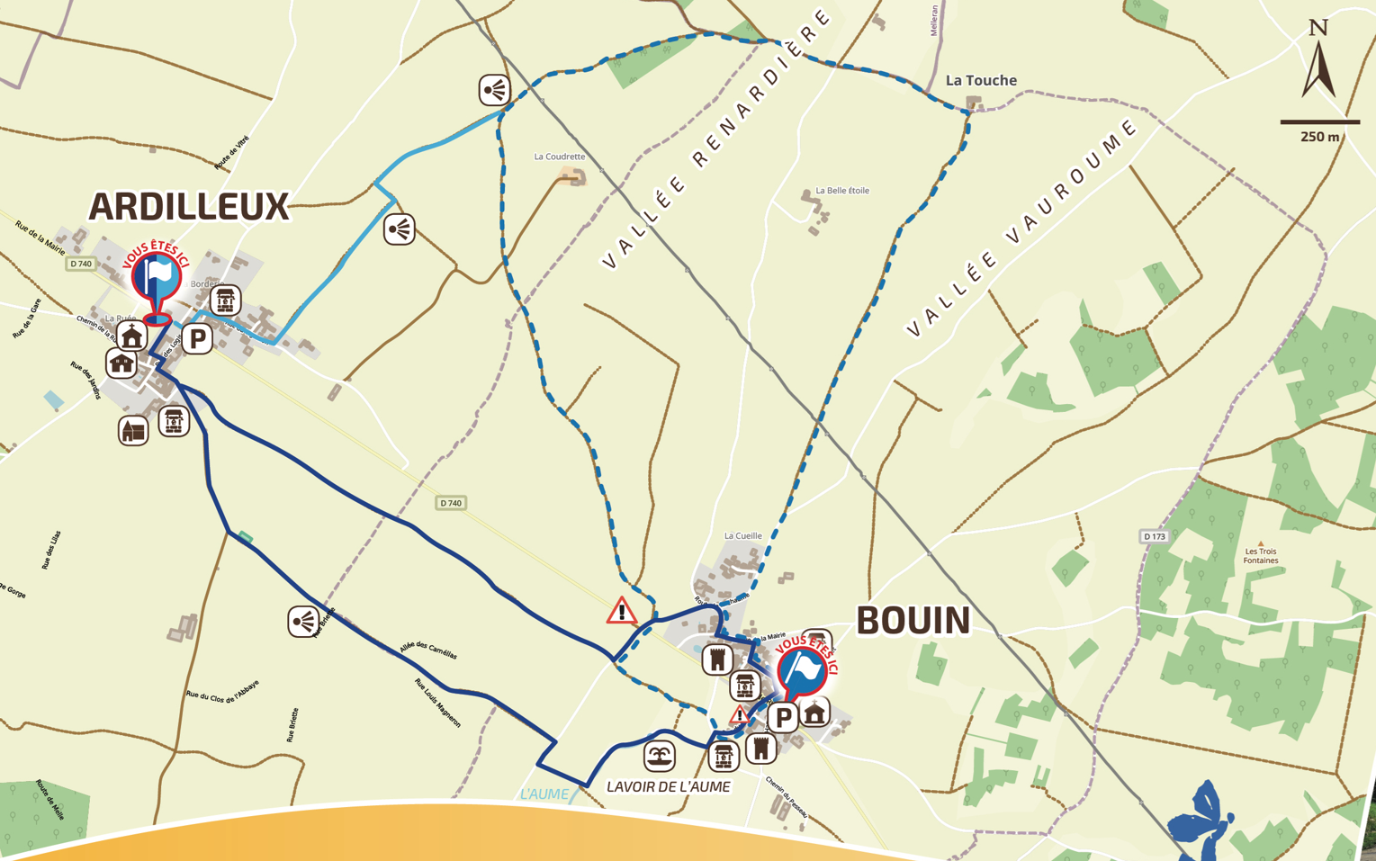 Le Chemin des diligences - Ardilleux, Valdelaume