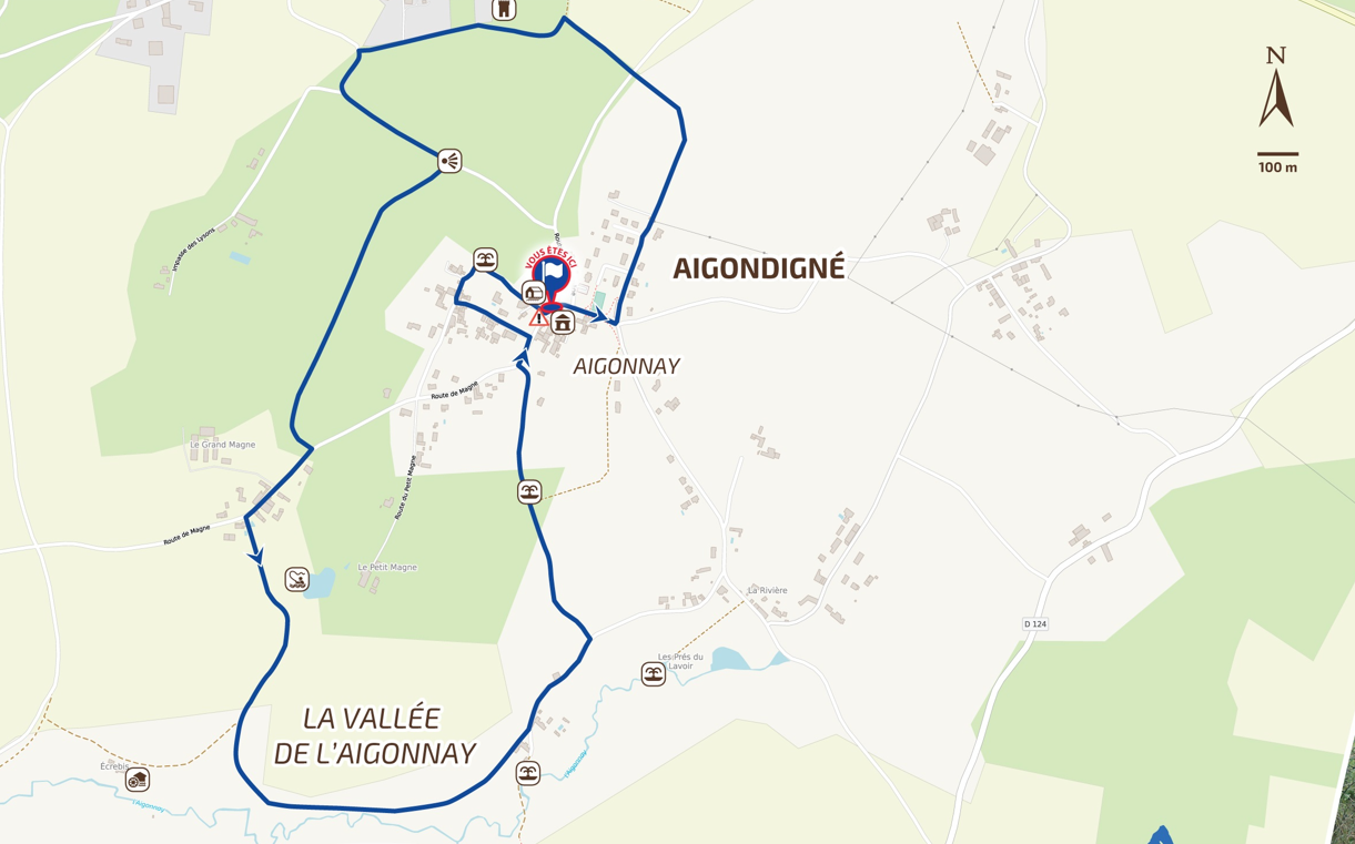 Circuit des Epinettes à Ecrebis - Aigonnay, Aigondigné