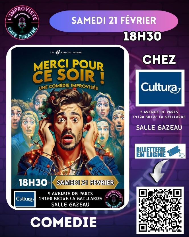 Merci pour ce soir - Une comédie improvisée (L'improviste)