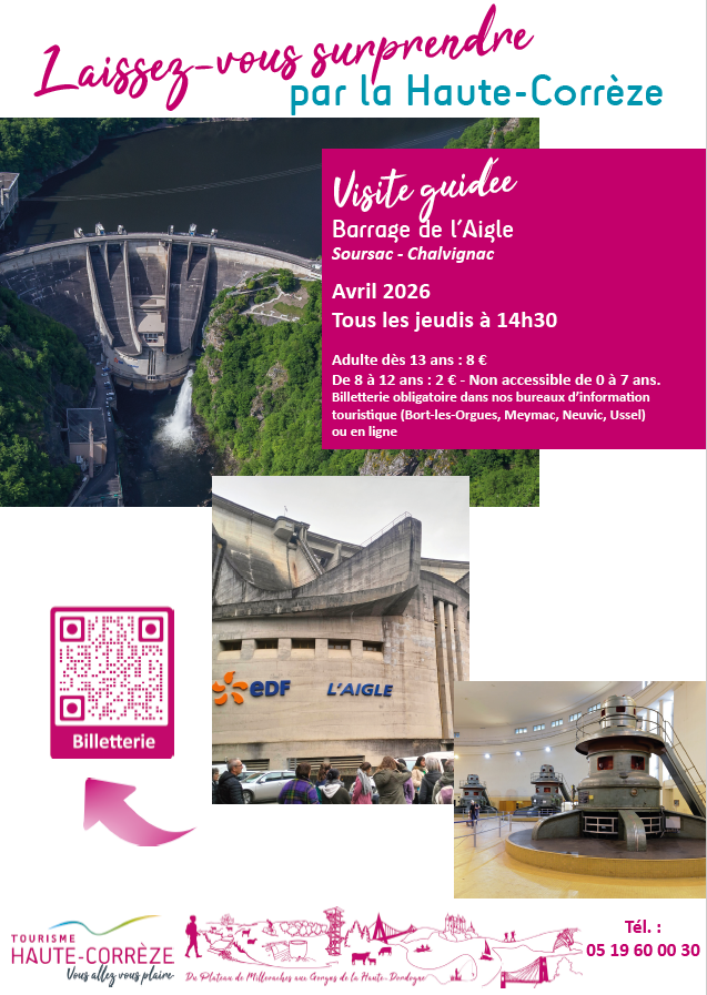 Visite guidée du Barrage de l'Aigle