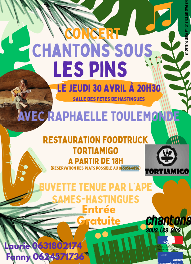 Concert - Chantons sous les pins - RAPHAELLE TOULEMONDE — visuel événement