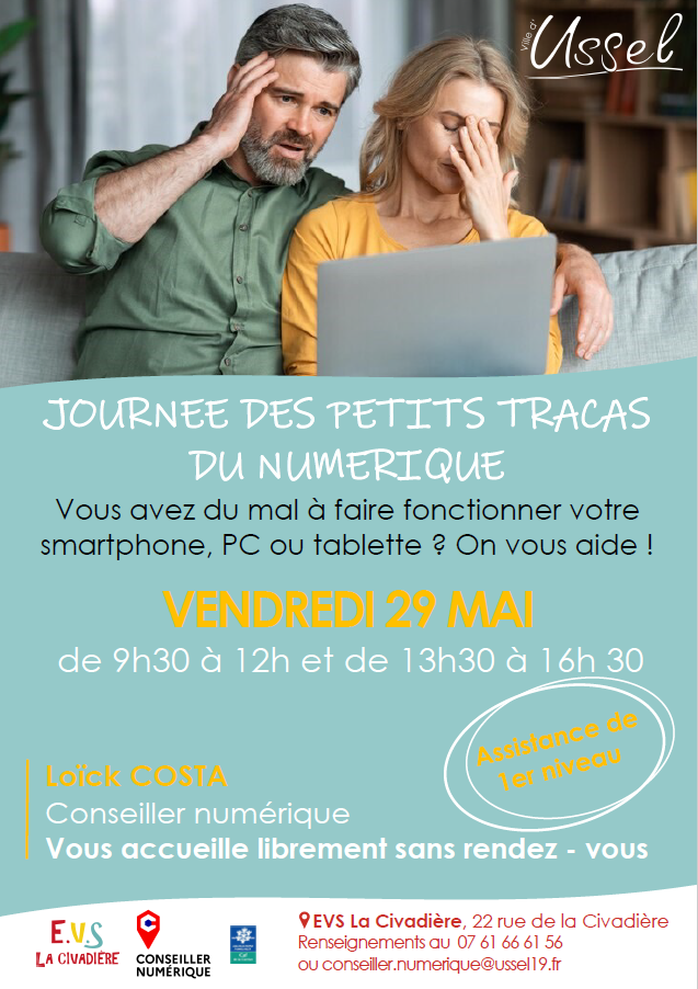 Journée "P'tits tracas du numérique" — visuel événement