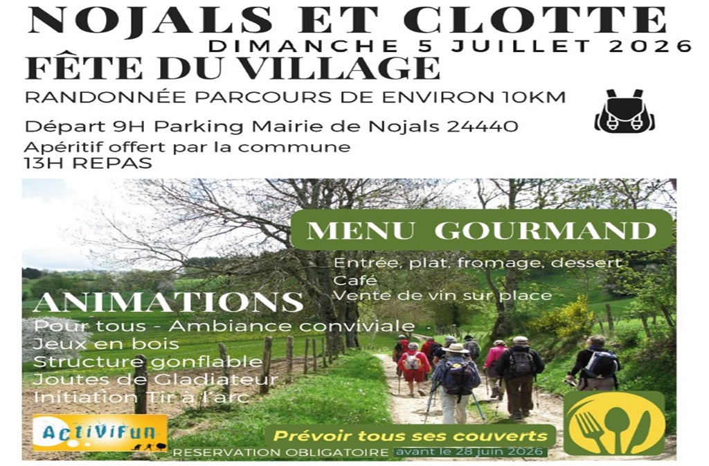 Fête du village : randonnée et repas — visuel événement