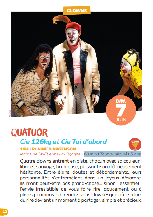 Clowns - La 5e saison à Plaine-d'Argenson — visuel événement