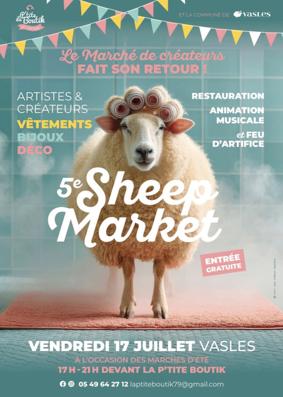 Sheep Market - Marché de Créateurs de Vasles — visuel événement
