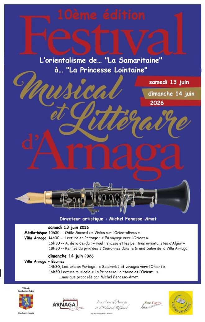 10ème Festival musical et littéraire d’Arnaga — visuel événement