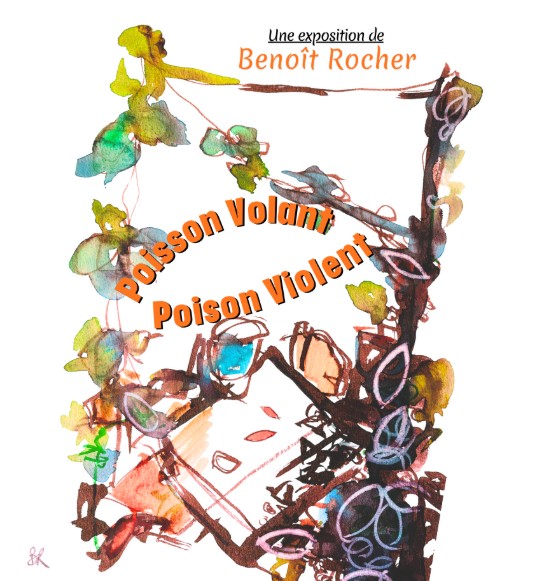 Exposition, poisson volant, poison violent de Benoît Rocher à l'Escalier