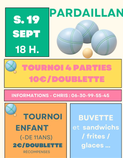 Tournoi 4 parties à Pardaillan